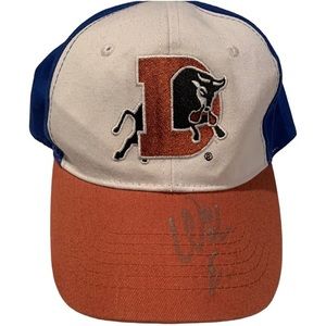 DURHAM BULLS Signed Baseball Cap Wool E